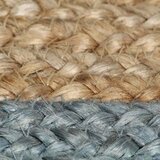  Ručno rađeni tepih od jute s maslinastozelenim rubom 240 cm | shoptok.hr