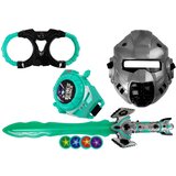  Set svemirskih igračaka, svjetlosni mač, maska, lisice - tirkizno/siva | Shoptok.si