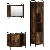  Set ormarića za kupaonicu 3 kom. Dimljeni hrast | shoptok.hr