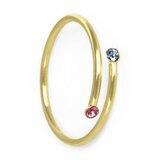 Victoria Cruz iris gold multicolor crystal ženski prsten sa swarovski kristalima ( a3560-mda ) cene