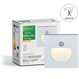  LED ugradna zidna svjetiljka sa senzorom Green Tech 1,5W, 3000K IP20, bijela Cene