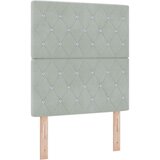 vidaXL vzglavje s kristalnimi gumbi tufted svetlo sivo 80 cm žamet, vzglavje s kristalnimi gumbi tufted svetlo sivo 160 cm žamet | Shoptok.si