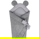 MeowBaby Siva korduroy dječja povojnica 35x65 cm - | shoptok.hr