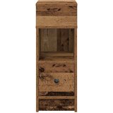  Noćni ormarić s ladicom, staro drvo, 25x31x66 cm | shoptok.hr