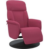  Naslanjač z oporo za noge vinsko rdeč žamet | Shoptok.si