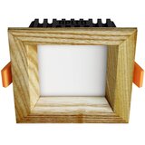  APLED - LED ugradna SQUARE WOODLINE LED/3W/230V 3000K 9x9 cm jasen masiv | Eponuda.com