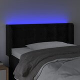  LED uzglavlje crno 93x16x78/88 cm baršunasto | shoptok.hr