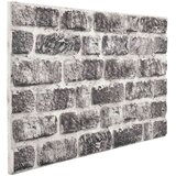  Zidne panele 10 pcs Tamno siva i bijela 100 x 50 cm EPS pjena | shoptok.hr
