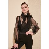 Trendyol Black Bow Detailed Organza Blouse Cijene