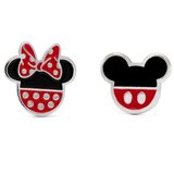 Mickey & Minnie Naušnice Disney Minnie i Mickey, posrebreni mesing Cijene
