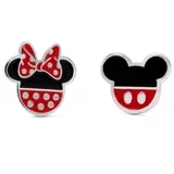 Naušnice Disney Minnie i Mickey, posrebreni mesing