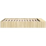 vidaXL Okvir za krevet boja hrasta 120x190 cm od konstruiranog drva | shoptok.hr
