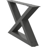  Noge za klub stolić 2 kom antracit 50 x (30-31,3) cm čelik | shoptok.hr