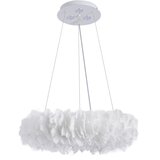 Brilagi LED luster na sajli FEATHER 3xE27/40W/230V + 3xLED/3W prečnik 40 cm bela | Eponuda.com