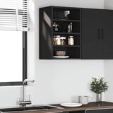 Viseći ormarić "Riga" Crni 40x29,5x60 cm Inženirsko drvo | shoptok.hr