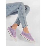 Shelvt Purple openwork sneakers | Shoptok.si