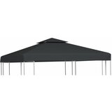 vidaXL Nadomestna streha za paviljon 310 g/m² temno siva 3x3 m Cene