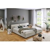 Meise Möbel Bež tapecirani bračni krevet s prostorom za odlaganje s podnicom 200x240 cm Cube – | shoptok.hr
