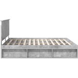  Krevetna konstrukcija Beton 180 x 200 cm Čvrsto borovo drvo | Eponuda.com