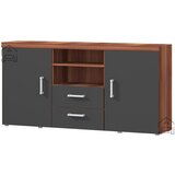 Meble Jurek Komoda Samba reg 5 - Sliva/grafit | Shoptok.si