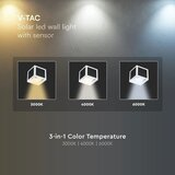  LED solarno zidno svetlo sa senzorom LED/9W/3,7V 3000/4000/6000K IP65 2600 mAh belo | Eponuda.com
