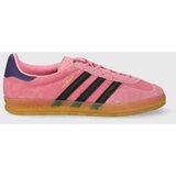 Adidas Tenisice od brušene kože Gazelle Indoor boja: ružičasta Cijene
