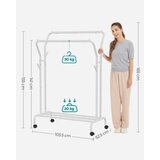  Mobilna stojeća vešalica LINEA, bela | Eponuda.com