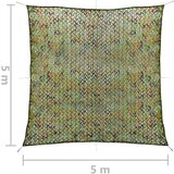 vidaXL Kamuflažna mreža s torbom za pohranu 5 x 5 m zelena | shoptok.hr