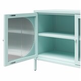 Støraa Svetlo modra kovinska vitrina 100x64x40 cm Luna – | Shoptok.si