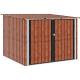  Drvarnica za bicikle 3 pcs Smeđa 216 x 207 x 158 cm Metal | shoptok.hr