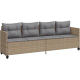  5-dijelni vrtni set sofa s jastucima bež od poliratana | shoptok.hr
