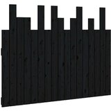  Stensko posteljno vzglavje črno 108x3x80 cm trdna borovina, (20735123) | Shoptok.si