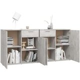  Komoda siva boja betona 160 x 36 x 75 cm od iverice | shoptok.hr