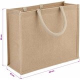  Torbe od jute 5 Prirodna 42 x 33 x 19 cm 100% Jut Slike