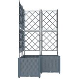  Vrtna saksija 3 pcs Svijetlo siva 80 x 80 x 143 cm Plastika | Eponuda.com