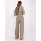 Italy Moda Trousers-MI-SP-6560.73P-dark beige | shoptok.hr