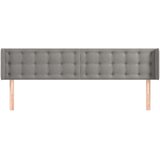  Vzglavje z ušesi svetlo sivo 203x16x78/88 cm žamet, (20792873) | Shoptok.si