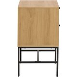 MID.YOU NOČNA OMARICA, furnirano hrast črna, barve hrasta | Shoptok.si