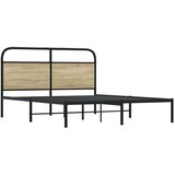  Okvir kreveta bez madraca boja hrasta sonome 150x200 cm drveni | shoptok.hr