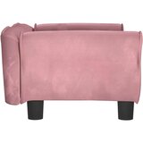  Krevet za pse ružičasti 70 x 45 x 30 cm baršunasti | shoptok.hr