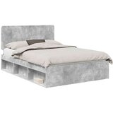 Konstrukcija postelje z vzglavjem Betonsko siva 150 x 200 cm, (5000103021) | Shoptok.si