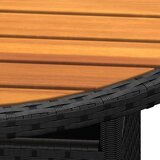  3-dijelni vrtni bistro set od poliratana crni | shoptok.hr