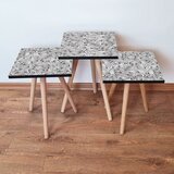 Hanah home 3Shp229 - White WhiteBlack Nesting Table (3 Pieces) | ePonuda.com