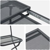  Vrtni set za objed 9 kom. Antracit Mreža i čelik | shoptok.hr