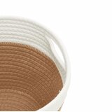  Košare za pohranu 2 kom smeđe-bijele Ø 24 x 18 cm pamučne | Eponuda.com