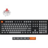 KEYCHRON K10 Max Brezžična Mehanska Tipkovnica, Bluetooth / 2.4 GHz, Bela osvetlitev, Super Red Switch, US Layout, K10M-A1, (21733755) Cene
