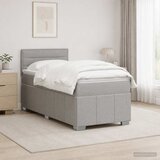  Boxspring krevet s madracem Svjetlosiva 80 x 200 cm Tkanina | shoptok.hr