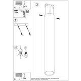  Stropna svetilka LAGOS 40 črna, (21347558) | Shoptok.si