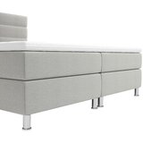 CARRYHOME postelja z vzmetnico 180 cm x 200 cm , tekstil siva | Shoptok.si