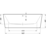 Kolpa San Kolpa Samostojeća Kada Dream-SP 180x80/O+Preliv White 570390 | Eponuda.com